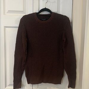 All Saints Brown Textured Sweater